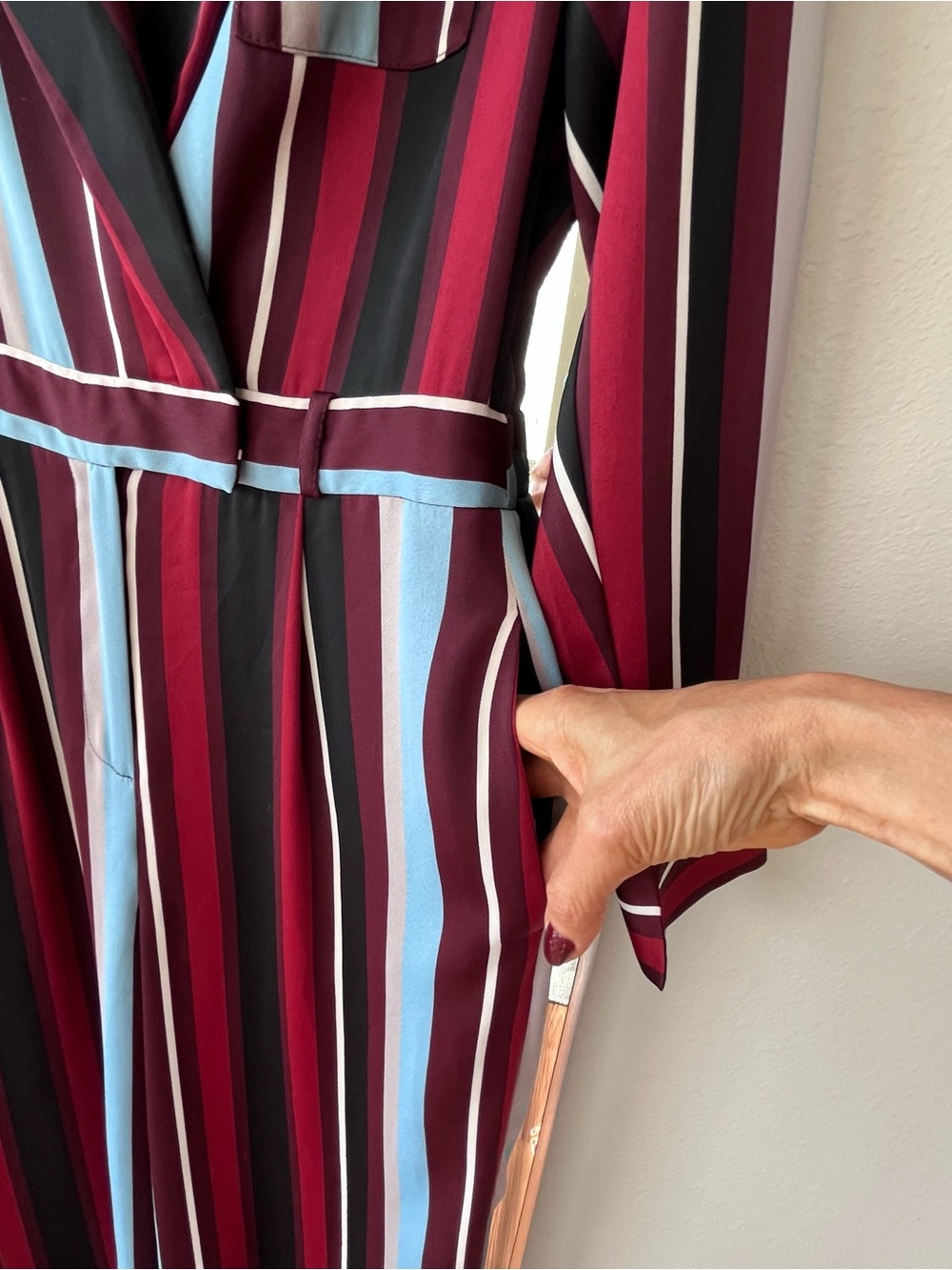 Topshop striped wide leg jumpsuit -70s inspired - Picture 4 of 10